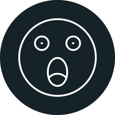 Bir yüz simgesinin vektör illüstrasyonu