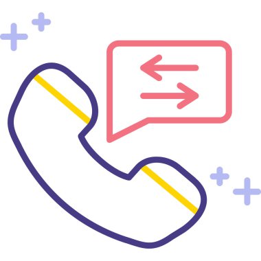 Çağrı. Web simgesi basit illüstrasyon