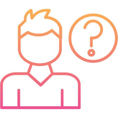 soru işareti ince çizgi simgesi