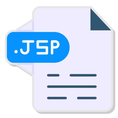 Dosya biçim simgesinin vektör illüstrasyonu