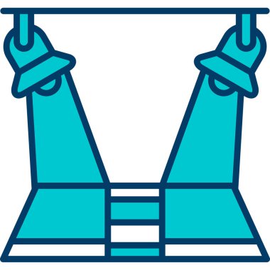 Bina. Web simgesi basit illüstrasyon