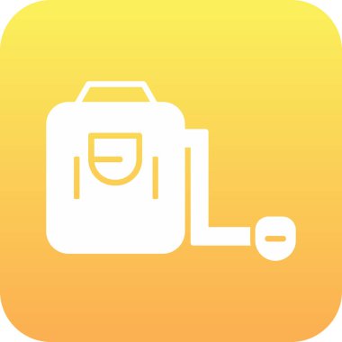 soyut arka grupta izole edilmiş sırt çantası simgesi