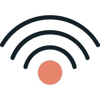 WiFi renkli vektör simgesi