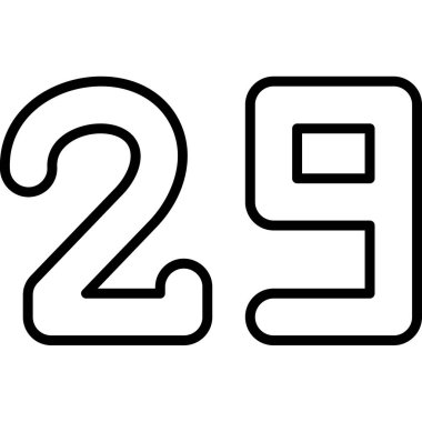 sekiz numaralı siyah çizgi simgesi