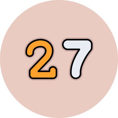 Sekiz numaralı simge, vektör illüstrasyonu