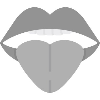 izole edilmiş dudak simgesi