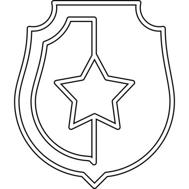 amblem rozet ikonu vektör illüstrasyon tasarımı