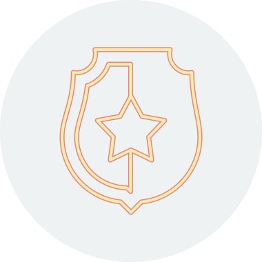 kalkan ikon vektör illüstrasyonu