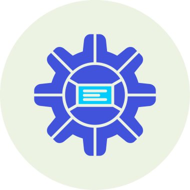 Web simgesi ayarlanıyor, basit vektör illüstrasyonu