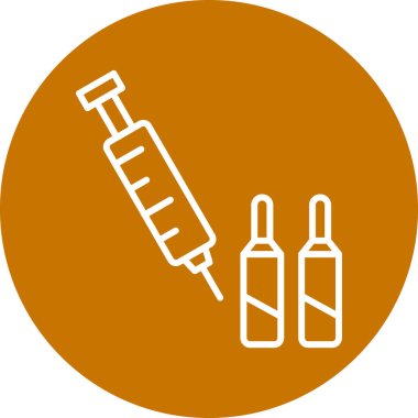 Şırınga ikonu vektör çizimi