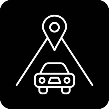 konumu simgesi harita, illüstrasyon vektör