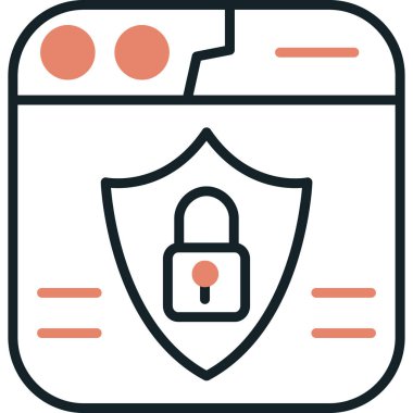 kilit simgesi modern vektör illüstrasyonu