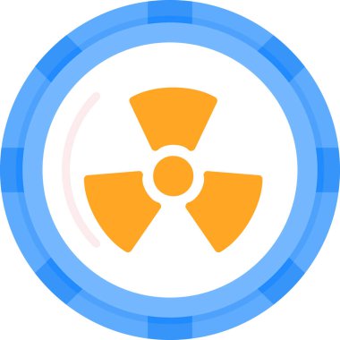 Nükleer santral simgesi - ana hatlar biçiminde