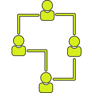 Sosyal ağ vektör çizim