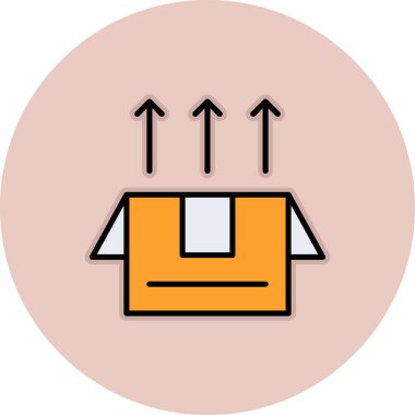 kutu simgesi vektör illüstrasyonu