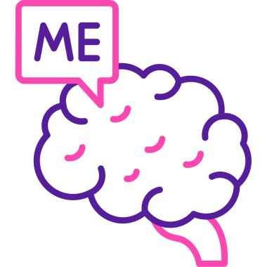 Vektör Beyin simgesi illüstrasyonu