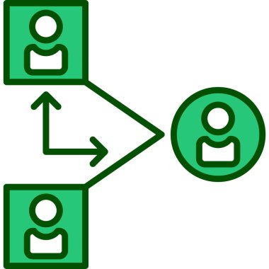 paylaşımlı simge vektör illüstrasyonu