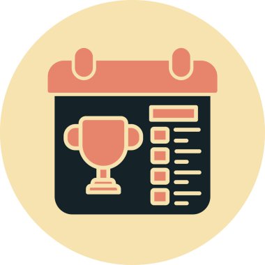 Kupa. Web simgesi basit illüstrasyon