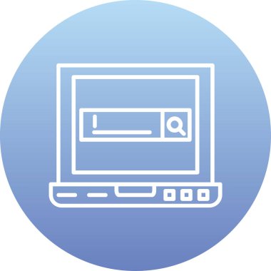 Bilgisayar simgesinin vektör illüstrasyonu