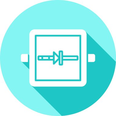 Modern b 'nin vektör illüstrasyonu insansız hava aracının ikonundan yoksun