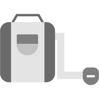 Sırt çantası. Web simgesi basit illüstrasyon