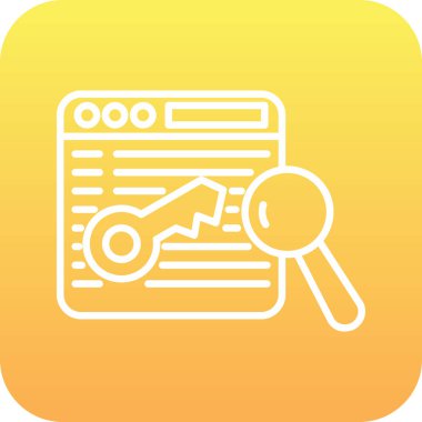 vektör Arama Simgesi illüstrasyonu