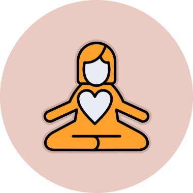 Yürekli bir kadın. Basit tasarım