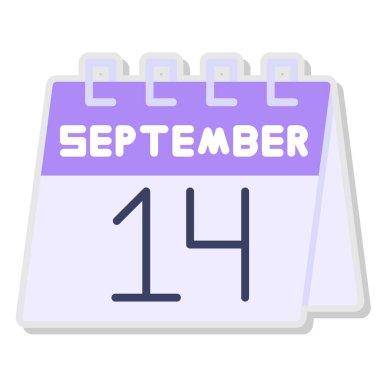 Eylül 20 - düz vektör simgesi