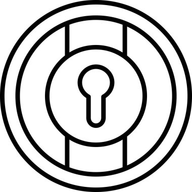 kilit anahtarı simgesi. beyaz arkaplanda izole edilmiş web tasarımı için ana güvenlik kilidi vektör simgesi