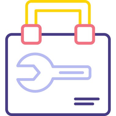 evrak çantası web simgesi, tasarım illüstrasyonu