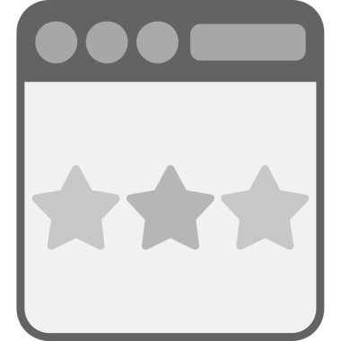 derecelendirme simgesi vektör illüstrasyonu