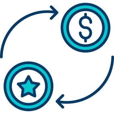 iş ve finans simgesi, vektör illüstrasyonu