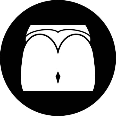 İç çamaşırı. Web simgesi basit illüstrasyon