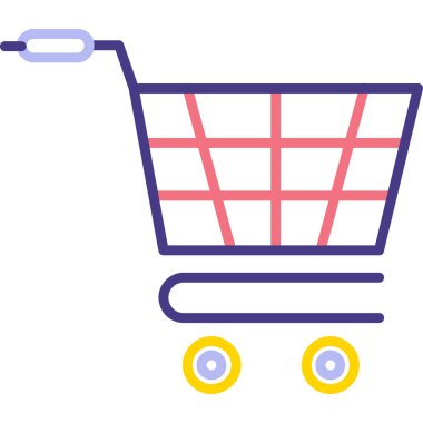 Tramvay arabası simgesi, vektör çizimi