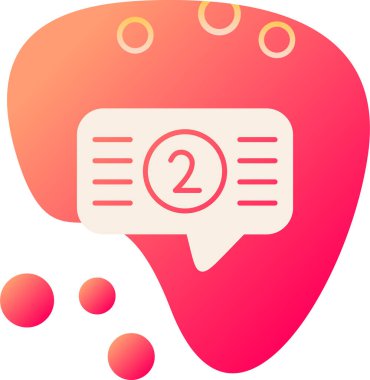 Konuş. Web simgesi basit illüstrasyon