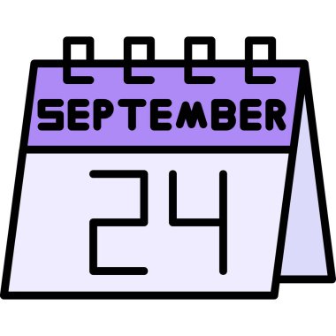 takvim Ağustos simgesi tasarımı