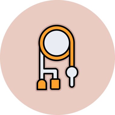 Modern simgenin vektör illüstrasyonu