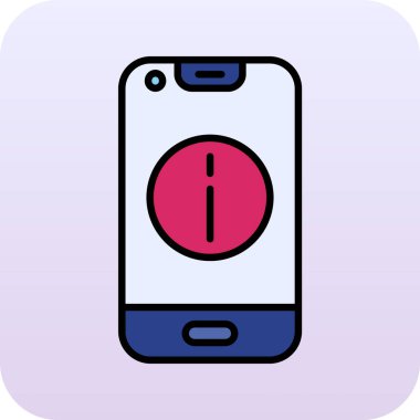 akıllı telefon simgesi vektör illüstrasyonu