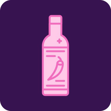 Bir şişe alkolün vektör çizimi