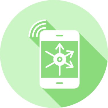 Akıllı telefon simgesinin vektör illüstrasyonu