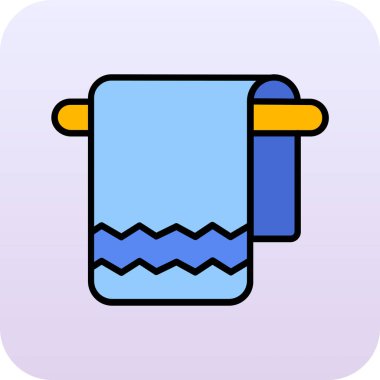 Atkı simgesinin vektör çizimi, satır biçimi