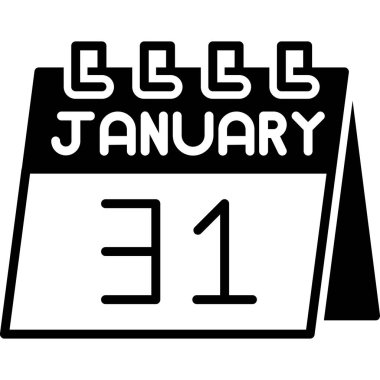 Aralık Glyph vektör simgesi tasarımı