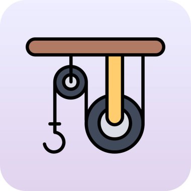 mekanik saatin vektör karikatür simgesi tasarımı