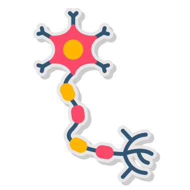 Virüs molekül simgesi. düz tasarım biçimi.