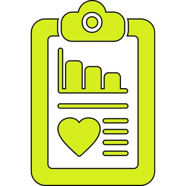 Basit vektör simgesi, kontrol listesi illüstrasyonu