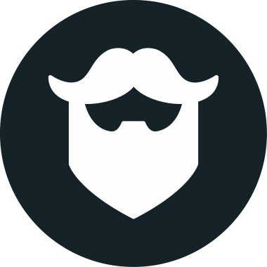 Hipster. Web simgesi basit illüstrasyon