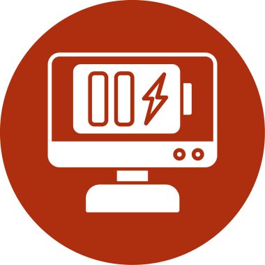 Elektrik ölçer simgesi. Vektör çizim