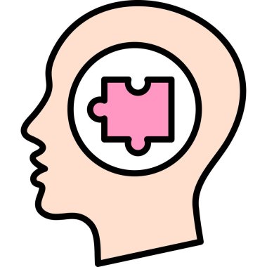 Akıl sağlığı ikonu ile beyin zihni