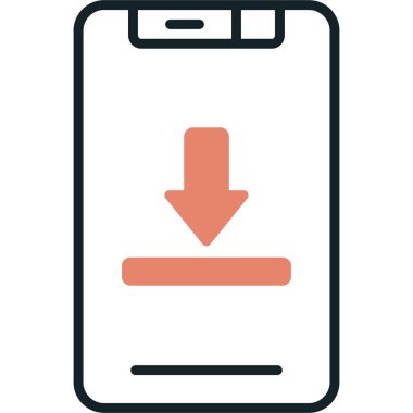 mobil simge vektör illüstrasyonu