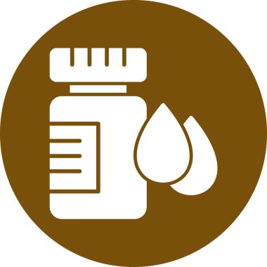 Bir ilaç şişesinin vektör çizimi